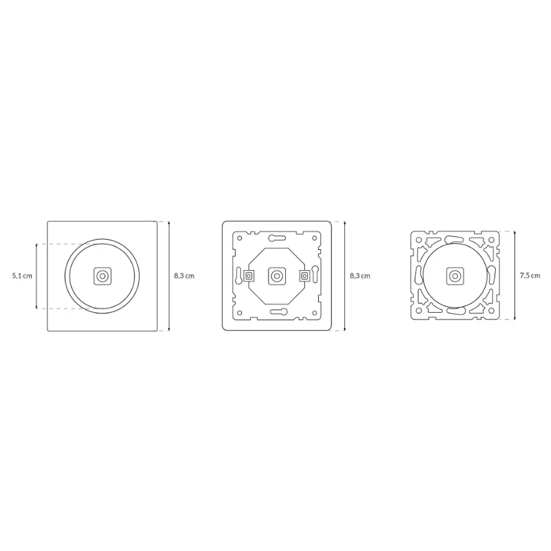 gniazdo-tv-czarne-oval-stan-nowy