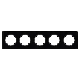 ramka-pieciokrotna-szklana-czarna-5x-electromalt-serii-oval-ova1005gb