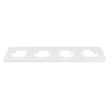 ramak-poczworna-plastikowa-biala-oval-stan-nowy