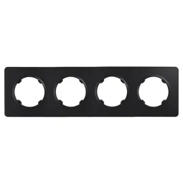 ramka-poczworna-plastikowa-czarna-oval