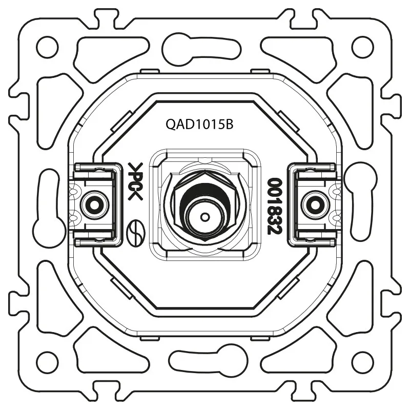 gniazdo-antenowe-czarne-quad-stan-nowy