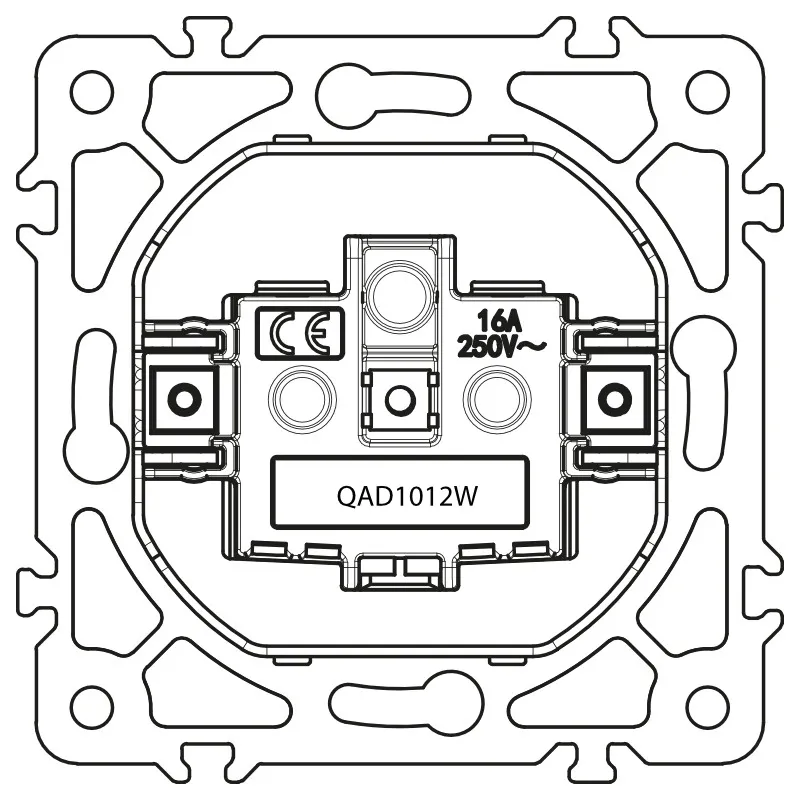 gniazdo-schuko-biale-quad-stan-nowy