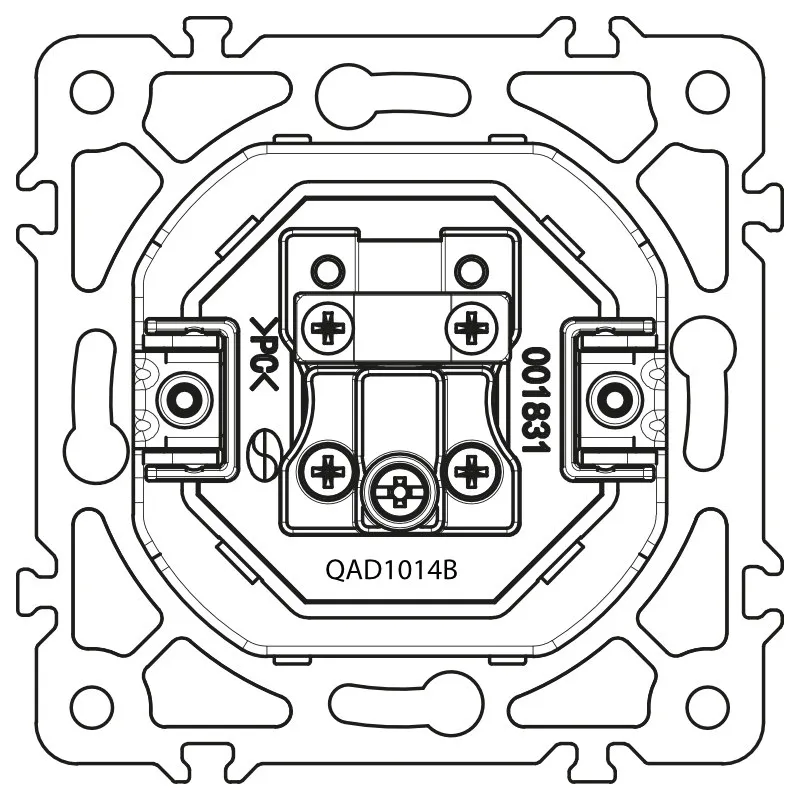 gniazdo-antenowe-czarne-quad-stan-nowy
