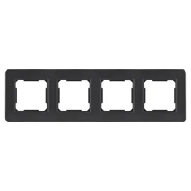 ramka-poczworna-plastikowa-czarna-quad