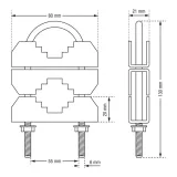 mocowanie-dla-2-masztow-stan-opakowania-oryginalne