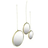 lustro-scienne-okragle-zlote-3-szt-stan-nowy