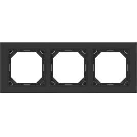 ramka-potrojna-plastikowa-czarna-qr1000-vilma