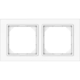 ramka-podwojna-plastikowa-biala-qr1000-vilma