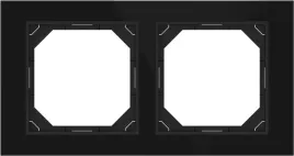 ramka-podwojna-szklana-czarna-qr1000-vilma
