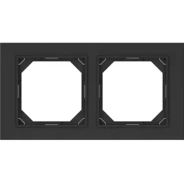 ramka-podwojna-plastikowa-czarna-qr1000-vilma