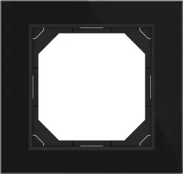 ramka-pojedyncza-szklana-czarna-qr1000-vilma