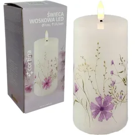 swieca-woskowa-cortina-2-25-phn-wklad-znicz-led-fi7-rozowe-kwiaty-155cm