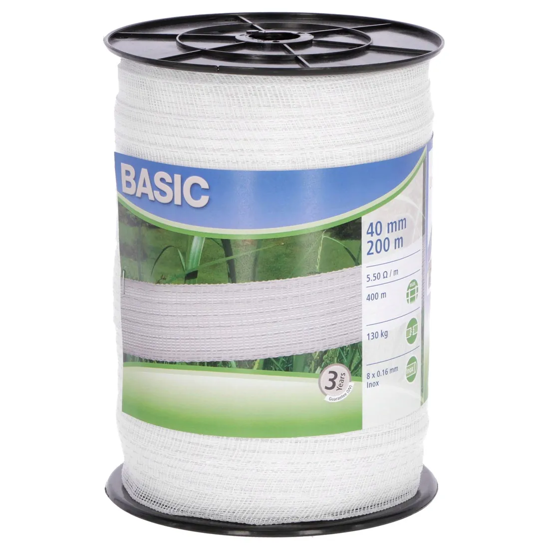 tasma-ogrodzeniowa-40mm-x-200m-biala-basic-kerbl-stan-nowy