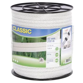 tasma-ogrodzeniowa-40mm-x-200m-biala-classic-kerbl
