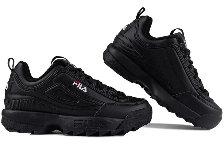 Buty Sportowe Damskie Fila Disruptor Czarne Wygodne Treningowe roz. 37