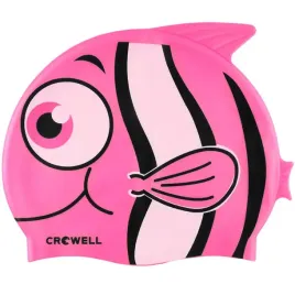 czepek-plywacki-dla-dzieci-silikon-crowell-roze-i-fiolety