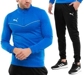 dres-komplet-meski-puma-sportowy-treningowy-bluza-spodnie-teamrise-r-xl