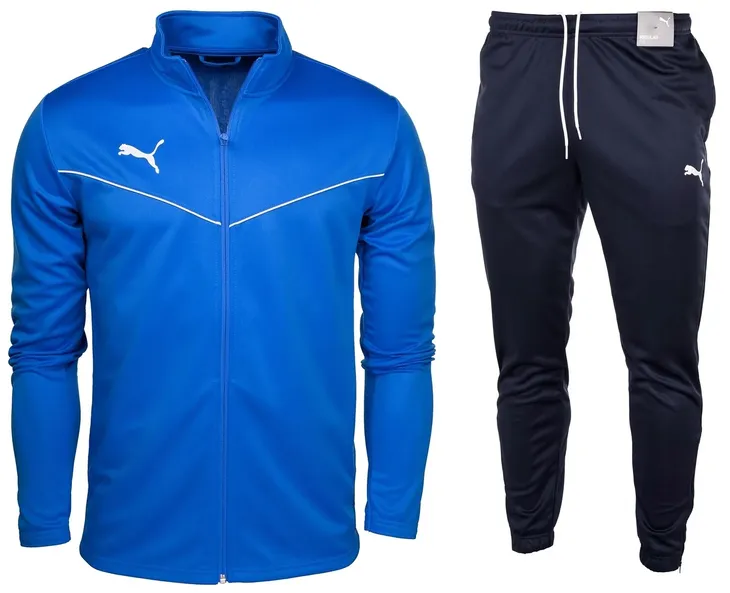 Dres Męski Komplet PUMA Sportowy Treningowy Bluza Spodnie teamRISE r. M