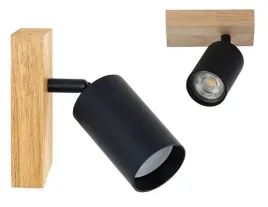 lampa-sufitowa-kinkiet-scienny-regulowany-spot-1x-gu10-loft-drewniany
