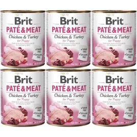 brit-mokra-karma-dla-szczeniat-pate-and-meat-kurczak-6x800g