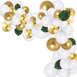 girlanda-balonowa-balony-biale-zlote-slub-komunia-urodziny-dekoracja