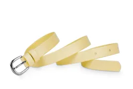 pasek-damski-klasyczny-bananowy-lakier-2-cm