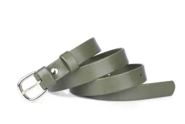 pasek-damski-klasyczny-khaki-mat-2-cm