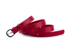 pasek-damski-klasyczny-czerwony-mat-2-cm