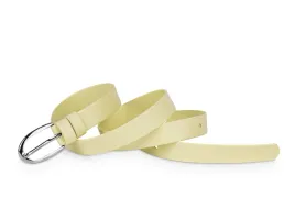 pasek-damski-klasyczny-blady-zolty-mat-2-cm