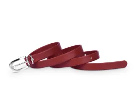 pasek-damski-klasyczny-czerwony-mat-15-cm