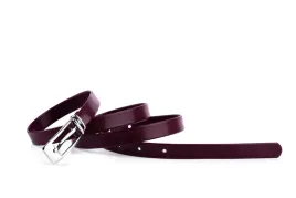 pasek-damski-klasyczny-bordowy-mat-15-cm