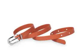 pasek-damski-klasyczny-pomaranczowy-mat-15-cm