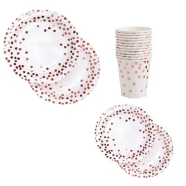 talerze-kubeczki-slomki-serwetki-biale-w-kropki-rose-gold-papierowe-rozowe