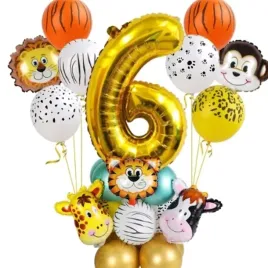 balony-foliowe-zlote-cyfra-6-zoo-zwierzeta-urodziny-party-dekoracja