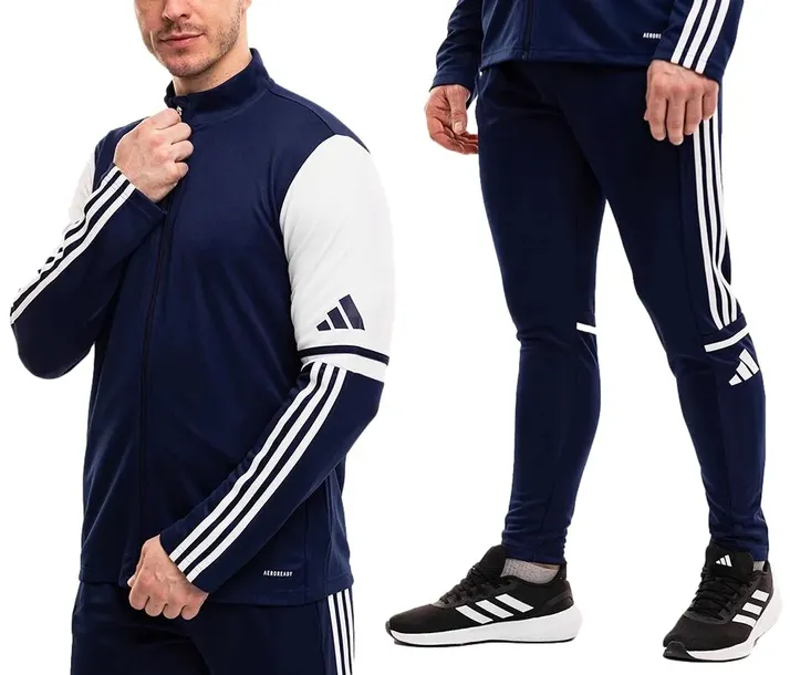 adidas Dres Komplet Męski Sportowy Bluza Spodnie Squadra 25 Wygodny r. L
