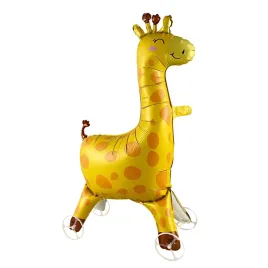 balon-foliowy-zyrafa-stojacy-zwierzeta-zoo-urodziny-roczek-dekoracja-party