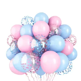 balony-lateksowe-rozowe-niebieskie-konfetti-baby-shower-urodziny-dekoracja