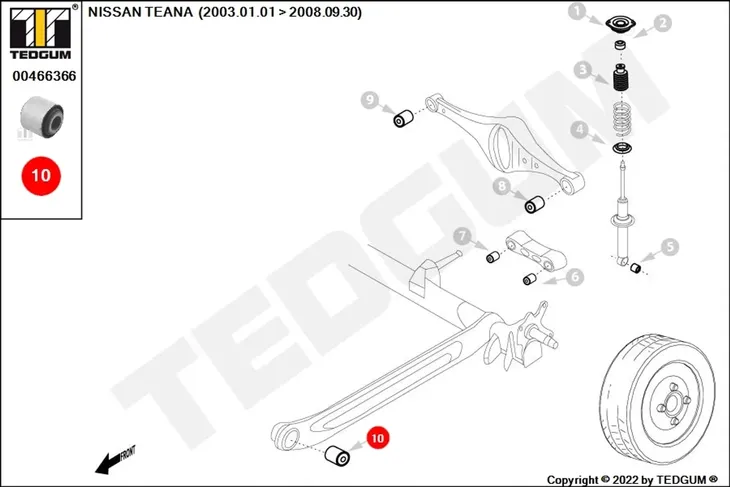 tuleja-wahacza-00466366-ted-numer-katalogowy-czesci-00466366