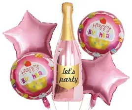 balony-foliowe-alkohol-szampan-rozowe-roz-gwiazdki-urodziny-dekoracja-party