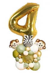 balony-foliowe-lateksowe-cyfra-4-zlote-zoo-zwierzeta-dekoracja-urodziny