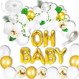 balony-na-baby-shower-narodziny-girlanda-balonowa-zlota-biala-napis-zestaw