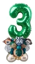 balony-foliowe-lateksowe-cyfra-3-zielona-zoo-zwierzeta-dekoracja-urodziny