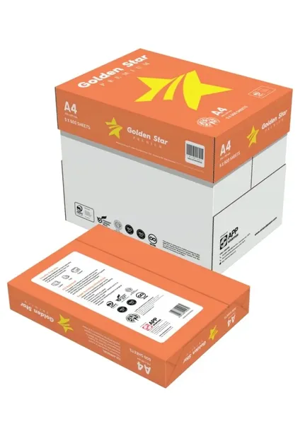 Papier ksero A4 Golden Star Premium biały do drukarki 2500 arkuszy, 5 ryz