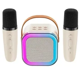 zestaw-karaoke-przenosny-glosnik-2-mikrofony-swiecacy-efekty-dzwiekowe-usb