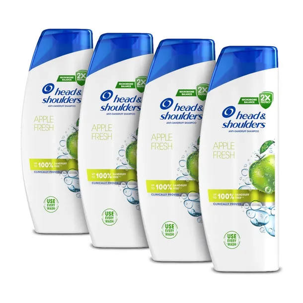 Zestaw 4x Head & Shoulders Apple Szampon przeciwłupieżowy do włosów 400ml