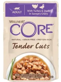 welness-core-cat-tender-cuts-saszetka-dla-kota-indyk-i-kaczka-w-sosie-85g