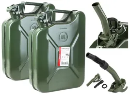 2x-kanister-metalowy-10l-na-paliwo-olej-rope-benzyne-atest-lejek-mocny