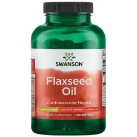 swanson-flaxseed-oil-olej-lniany-omega-3-6-9-dla-serca-i-skory-100-kapsulek
