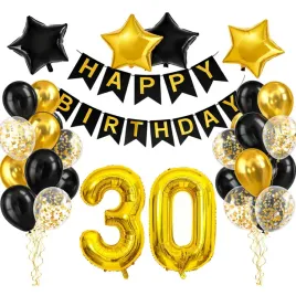 dekoracje-balony-scianka-zestaw-balonow-na-30-urodziny-37-szt