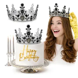 topper-srebrna-korona-czarne-krysztalki-12-cm-na-tort-i-na-glowe-tiara